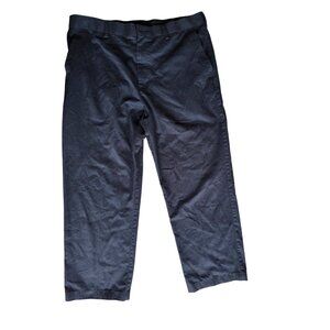 Croft & Barrow Mens Chinos Black Classic Fit Cotton-Blend Comfortable Wear Size